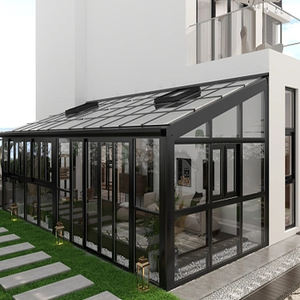 थोक आधुनिक कस्टम सनरूम एल्यूमीनियम फ्रेम थोक कस्टम स्लाइडिंग सख्त इन्सुलेशन वाटरप्रूफ ग्लास हाउस गार्डन सूर्य - Product Image 5