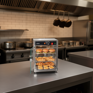 Vevor Chauffe-Plats Commercial à 3 Niveaux 60L en Acier Inoxydable avec Éclairage LED et Étagères Réglables – Modèle Hamburger pour Cuisine Professionnelle - Product Image 2