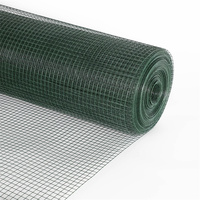 Clôture en treillis soudé de calibre 6, revêtement PVC vert, clôture de jardin en plastique, treillis soudé 2x2