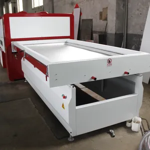 Máquina de prensado de membrana al vacío, máquina de laminación de PVC para puerta de armario, mesa de trabajo doble, automatización completa, nuevo Tipo