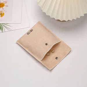 Sacs en toile de coton de haute qualité pour emballage de bijoux et vêtements, pochettes enveloppe en coton brut d'usine - Product Image 6