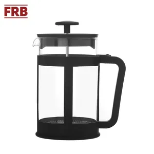 Approvisionnement d'usine Verre résistant à la chaleur 800/1000 ml Presse française Cafetière Bureau Machine à café portable