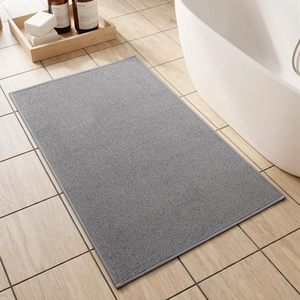 Tapis de sol de salle de bain antidérapant, doux, absorbant, séchage rapide, épais, en mousse à mémoire de forme, lavable en machine - Product Image 1