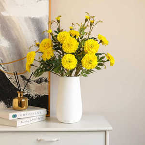 Venta al por mayor de fábrica, <span class=keywords><strong>ramo</strong></span> de flores artificiales de caléndula, flores de Cosmos, gerbera, decoración para el hogar y la sala de estar, <span class=keywords><strong>ramo</strong></span> de flores de imitación - Product Image 2