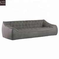 Talian-sofá de piel auténtica para salón, cómoda cama tipo canapé de 3 plazas para hotel, Vestíbulo y oficina