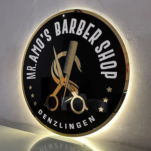 Letrero de Neón Acrílico Redondo, Publicidad con Logotipo Acrílico 3D, Logotipo LED Personalizado para Salón de Belleza, Logotipo para Salón de <span class=keywords><strong>Uñas</strong></span> y Pestañas - Product Image 2