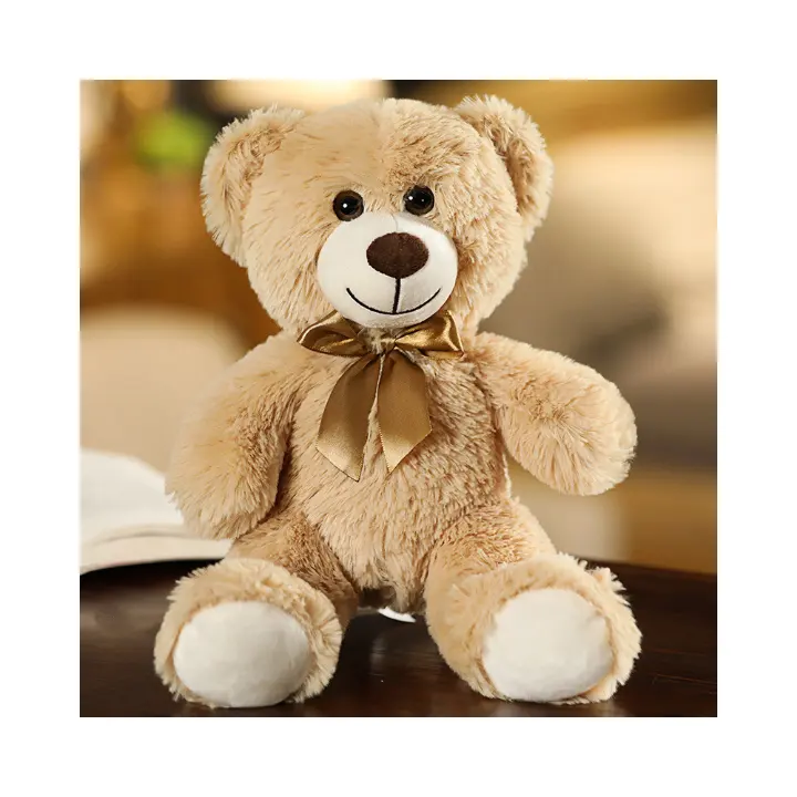 7 색 미니 테디 베어 대량 도매 봉제 장난감 부드러운 곰 리본 박제 동물 작은 테디 베어