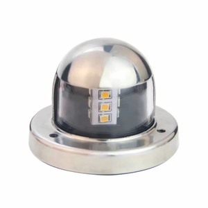 12V 그린 우현 및 레드 포트 사이드 선미 LED 내비게이션 라이트 스테인리스 스틸 보트 마스트 라이트 해양 용품 - Product Image 3