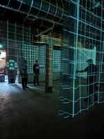 Projecteur holographique à haute transparence, écran en maille holographique pour projection