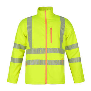 Chaleco de seguridad reflectante de alta visibilidad, ropa de trabajo amarilla con tiras reflectantes para las industrias de la construcción y carreteras - Product Image 2