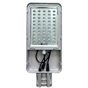 ไฟถนน LED พลังงานแสงอาทิตย์ 100W ตัวเรือนพลาสติก IP67 ซิลิคอนโมโนคริสตัลไลน์ ติดผนัง ไฟส่องสว่างภายนอก 120 องศา 6000K - Product Image 1
