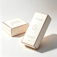 Boîte en papier cosmétique personnalisée pour l'emballage de flacons de sérum et de produits de soin de la peau