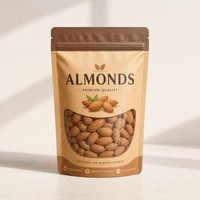 Bolsa con Cierre Vertical Personalizada JIAHE, Reciclable, con Ventana, para Almendras, Nueces y Snacks, 250g 500g, Mylar de Grado Alimenticio, Venta al Por Mayor