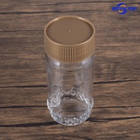 Nouveau pot en verre rond pour café instantané 2026, 200 ml/50 g, bouteille d'emballage pour poudre de café avec bouchon en plastique doré