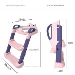Tabouret de toilette à gradins <span class=keywords><strong>pour</strong></span> enfants avec anneau trapézoïdal coussin de siège de toilette auxiliaire <span class=keywords><strong>pour</strong></span> homme et femme bébé bain et fournitures de toilette - Product Image 5