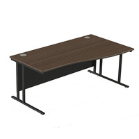 Bureau d'ordinateur d'angle en bois massif amovible de haute qualité Table de bureau rangée réglable