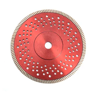 Disco de corte de hoja de sierra de diamante Turbo granito de hormigón para baldosas de porcelana mármol gran oferta 125mm prensa caliente OEM personalizada 10mm