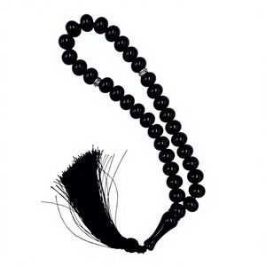 Élégante misbaha en perles de résine écologiques faites à la main, tasbih, chapelet islamique, cadeau religieux musulman - Product Image 2