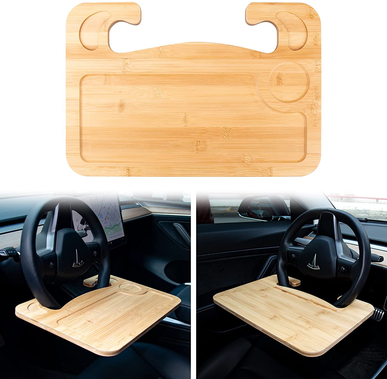2-in-1 Bambus Auto-Lenkradtisch mit Stifthalter zum Essen und  Laptop-Nutzung Multifunktionaler Tragbarer Tisch| Alibaba.com