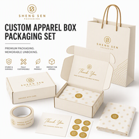 Cajas de Envío Personalizadas con Diseño a Color y Forro de Esponja, con Tiras de Desgarre para un Transporte Conveniente, para Almacenamiento de Calcetines y Compras