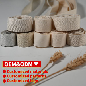 סרט רשת דמוי זיגזג סיטונאי מהמפעל, 100% כותנה, הדפס לוגו בהתאמה אישית, סרט ז'קארד כותנה, רצועת תיק, לשימוש בביגוד - Product Image 2