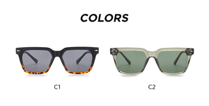 Nouvelles Lunettes de Soleil Carrées Classiques pour <span class=keywords><strong>Hommes</strong></span> 2026, Monture TR90, Verres TAC UV400, Logo Personnalisé, Tendance, Luxe, Vintage - Product Image 4
