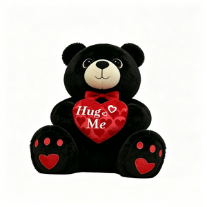 Ours en peluche personnalisé avec des yeux étoilés et des pattes en forme de cœur - Product Image 4