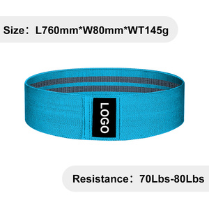 Bandas de Resistencia Antideslizantes para Cadera y Glúteos, para Ejercicios de Piernas y Sentadillas, Gimnasio en Casa, Fitness, con Logotipo Personalizado - Product Image 6