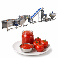 Fabrieks prijs tomaten mango pasta puree pulp sap saus ketchup jam maakmachine productielijn