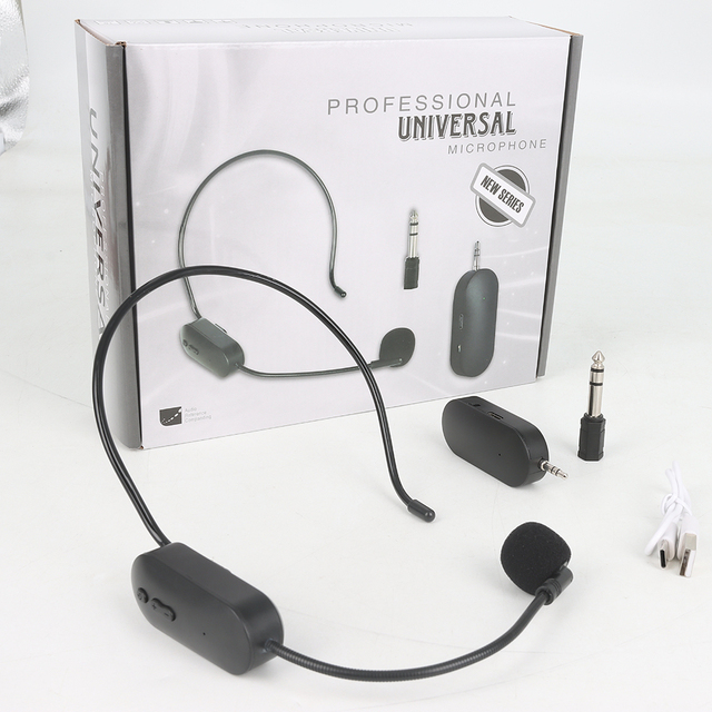 Gooermi WH8 Headset Microphone Wireless for Voice Amplifier,Teachers, Speakers, Coaches, Presentations, Seniors and More