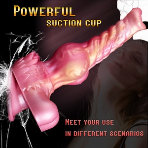 Vibrador telescópico inalámbrico YOCY de silicona con diseño de nudo grande y ventosa, masturbador femenino para masaje anal. - Product Image 3