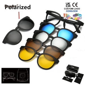 <span class=keywords><strong>Gafas</strong></span> <span class=keywords><strong>de</strong></span> Sol Polarizadas Boyarn para PC, <span class=keywords><strong>Gafas</strong></span> <span class=keywords><strong>de</strong></span> Visión Nocturna con Espejo, 5 en 1, Clip Magnético para <span class=keywords><strong>Gafas</strong></span> <span class=keywords><strong>de</strong></span> Sol para Hombre - Product Image 3