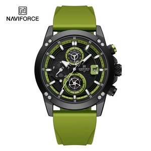 Drioshipping nuevo diseño hecho en Prc hombres reloj Original PU banda resistente al agua cronómetro en Stock Casual reloj conjunto - Product Image 1