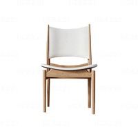 Chaises de salle à manger et de restaurant confortables à dossier haut pour coiffeuse de salon de café avec siège de cadre