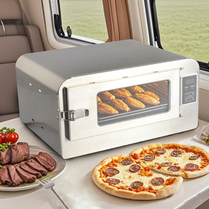 فرن محمول للتخييم بقوة 12 فولت و150 واط مع لوحة تحكم رقمية وقابس أندرسون للسيارات والشاحنات والمركبات الترفيهية - Product Image 1