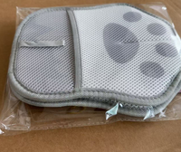 Gant de toilettage pour animaux de compagnie en tissu de luxe de haute qualité pour chiens et chats, nettoyage antistatique doux, élimination efficace des poils et des peluches