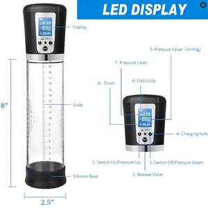 Pompe à pénis électrique automatique, étanche IPX7, vibrante, écologique, pour agrandir le pénis et se masturber, jouet sexuel pour hommes - Product Image 3