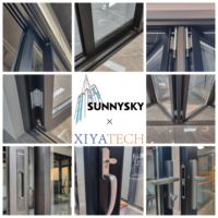 Ventana Abatible Sunnysky con Certificación AS2047, Herraje de Bisagra de Fricción de Apertura Exterior para Ventanas Residenciales, Mansiones y Villas