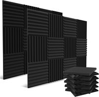 Panneaux acoustiques en mousse pour murs, haute densité, insonorisation de studio, cales résistantes au feu et absorbant le bruit pour studio