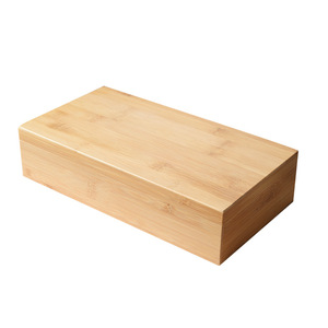 Caja de Almacenamiento de Bambú Rectangular de 6 cm de Alto con Múltiples Compartimentos, Embalaje para Regalos y Manualidades, Materiales Reciclados - Product Image 4
