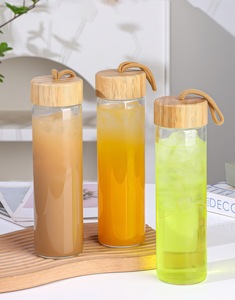 ขวดน้ำแก้วบอโรซิลิเกตแบบส่วนตัว ปากกว้าง ปลอดสาร BPA ป้องกันการรั่วซึม ทำด้วยมือ 600 มล. ของขวัญส่งเสริมการขายที่ดีที่สุด - Product Image 6