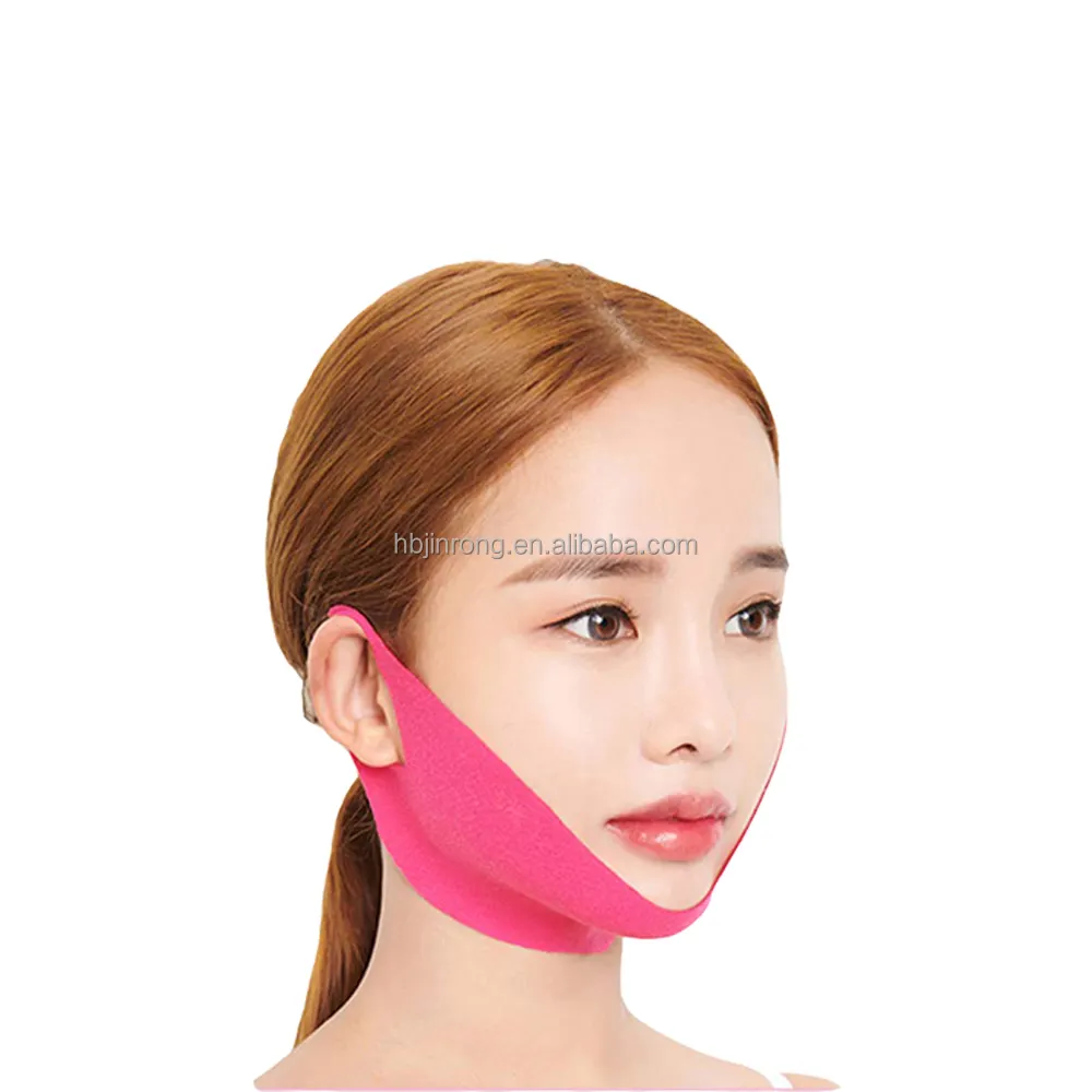 V Line Facial Mask Double Chin Firming Patch V-Line Shape Lifting Slimming Hydrogel Gel Plastic Face Lift Mask