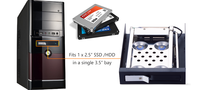 Améliorez votre baie de disque flexible : Rack mobile SATA 2,5 pouces ST2511 antichoc pour un stockage sécurisé des données