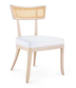 Chaise de salle à manger pour hôtel, dossier en rotin, structure en bois de frêne massif et coussin en tissu, YSK-1201 - Product Image 1