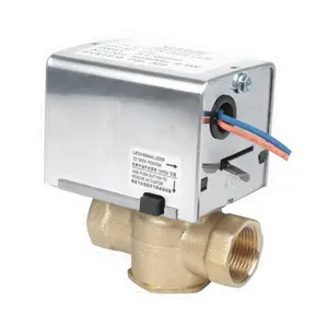 DN25 24Vac 3-Way brass cơ giới van khu vực cho nhiệt độ thấp nước và khí điều khiển thủy lực với cơ hoành cấu