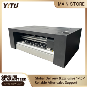 Machine de découpe d'étiquettes à double tête HG370DL avec rainurage rotatif et découpe à la presse, caméra CCD, alignement automatique, découpe PET/DTF/TPU/BOX 370 mm - Product Image 6