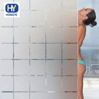 Film adhésif givré anti-UV pour vitres, film statique pour fenêtres sans colle, autocollants PVC pour fenêtres de maison et salle de bain en rouleau