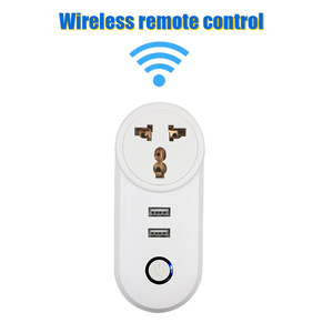 สำหรับ wonplug ไวไฟไร้สายปลั๊กอัจฉริยะสหรัฐสหราชอาณาจักรสำหรับสวิส Tuya APP รีโมทคอนโทรล16A มิเตอร์พลังงานซ็อกเก็ต2พอร์ต USB Alexa Google - Product Image 2