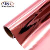 Sino 24 ''48'' Hot Selling Metallic Roségouden Spiegel Chroom Holografische Zelfklevend Snijvinyl Voor Snijplottermachine