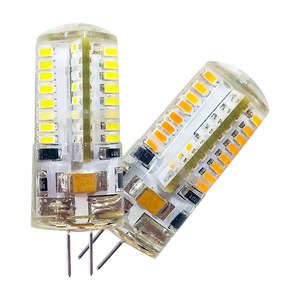 Bombilla <span class=keywords><strong>de</strong></span> maíz LED G4 directa <span class=keywords><strong>de</strong></span> CA <span class=keywords><strong>de</strong></span> 220V, alto brillo para candelabro <span class=keywords><strong>de</strong></span> cristal, luz <span class=keywords><strong>de</strong></span> espejo <span class=keywords><strong>de</strong></span> tocador, luz blanca cálida regulable - Product Image 1